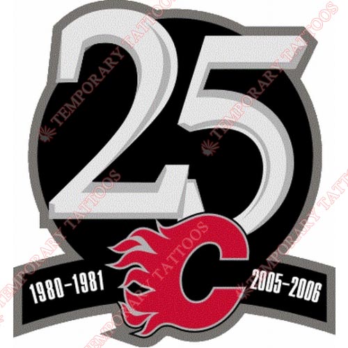 Calgary Flames Customize Temporary Tattoos Stickers NO.102